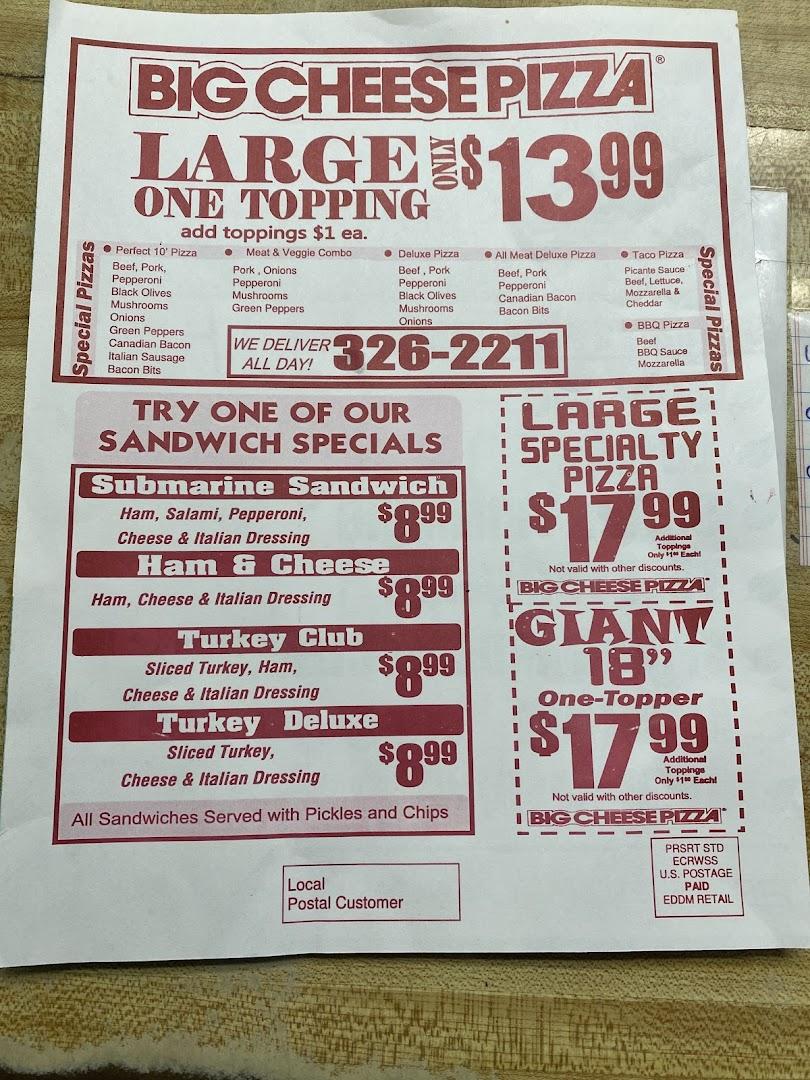 Big Cheese Pizza